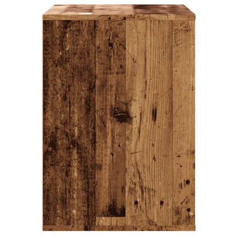 Ladekast 80x41x58 cm bewerkt hout oud houtkleurig 6