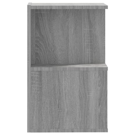 Nachtkastjes 2 st 35x35x55 cm bewerkt hout grijs sonoma eiken 7