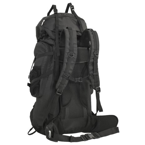 Wandelrugzak 60 L oxford stof zwart 3