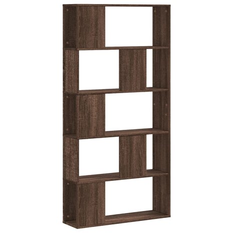 Boekenkast 5-laags 80,5x23,5x162,5 cm hout bruin eikenkleurig 5