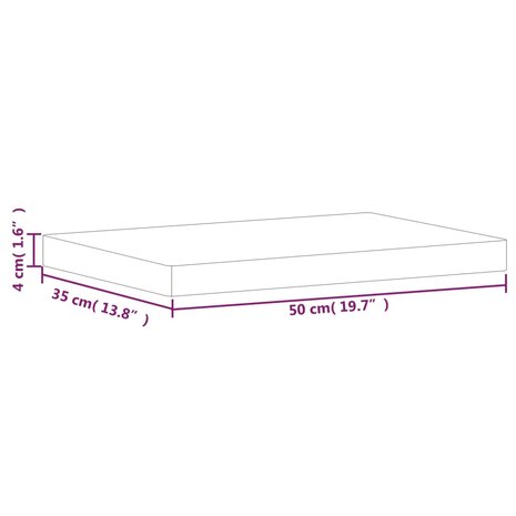 Snijplank 50x35x4 cm massief beukenhout 7