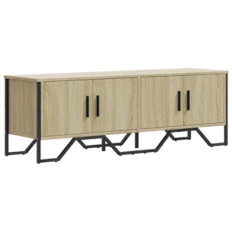 Tv-meubel 122x34x41 cm bewerkt hout sonoma eikenkleurig 2