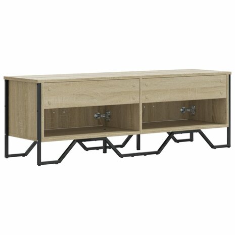 Tv-meubel 122x34x41 cm bewerkt hout sonoma eikenkleurig 6