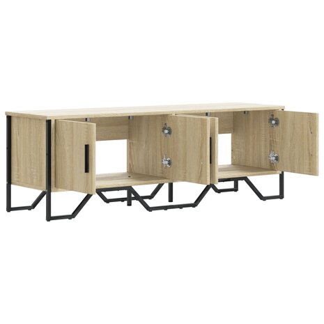 Tv-meubel 122x34x41 cm bewerkt hout sonoma eikenkleurig 7