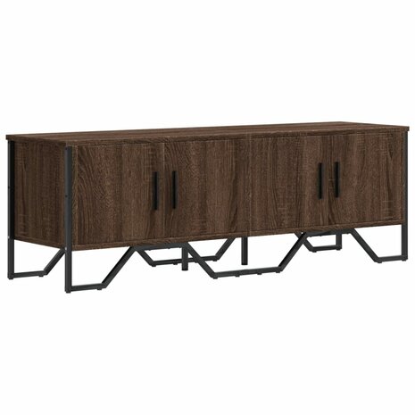 Tv-meubel 122x34x41 cm bewerkt hout bruin eikenkleurig 2