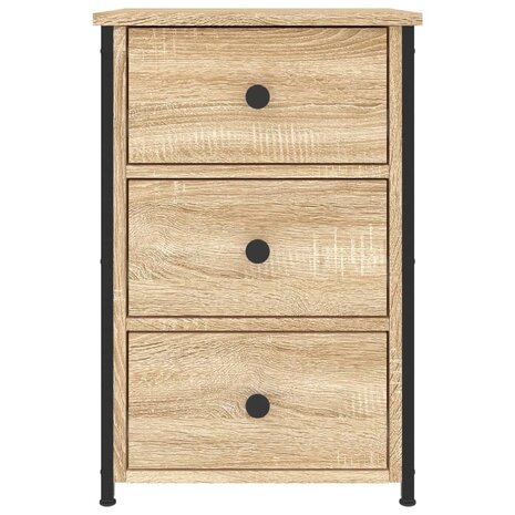 Nachtkastjes 2 st 40x36x60 cm bewerkt hout sonoma eikenkleurig 6