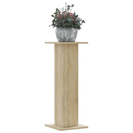 Plantenstandaards 2 st 30x30x80 cm bewerkt hout sonoma eiken 1