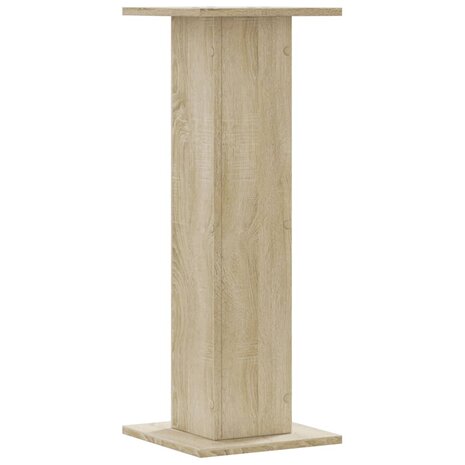 Plantenstandaards 2 st 30x30x80 cm bewerkt hout sonoma eiken 5