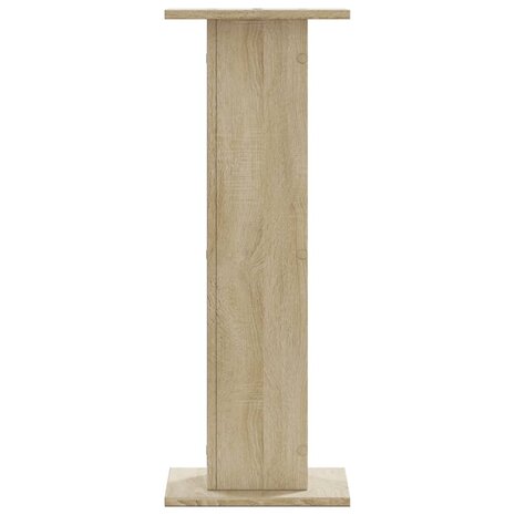 Plantenstandaards 2 st 30x30x80 cm bewerkt hout sonoma eiken 6