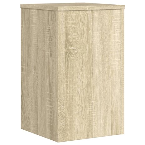 Plantenstandaards 2 st 30x30x50 cm bewerkt hout sonoma eiken 7