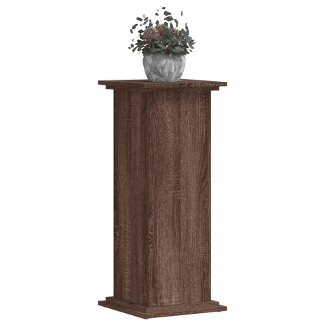 Plantenstandaard 33x33x80 cm bewerkt hout bruin eikenkleurig 3