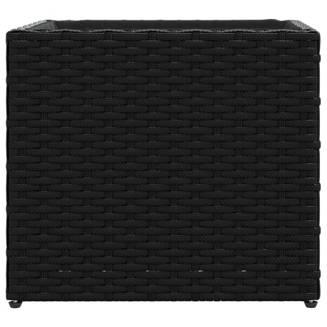 Plantenbakken 2 st 36x30x32 cm poly rattan zwart 6