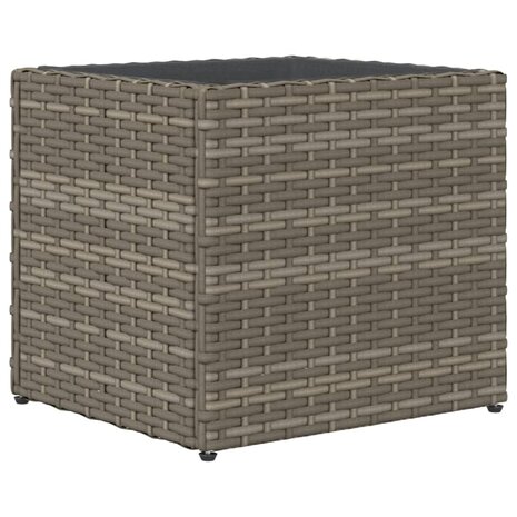 Plantenbakken 2 st 36x30x32 cm poly rattan grijs 8