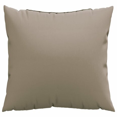 Bankkussens 4 st 40x40 cm stof taupe 3