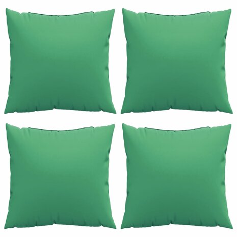 Bankkussens 4 st 50x50 cm stof groen 4