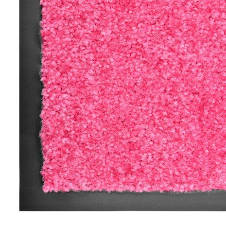 Deurmat wasbaar 40x60 cm roze 3