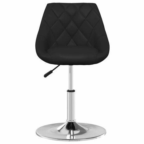 Eetkamerstoelen 4 st kunstleer zwart 2