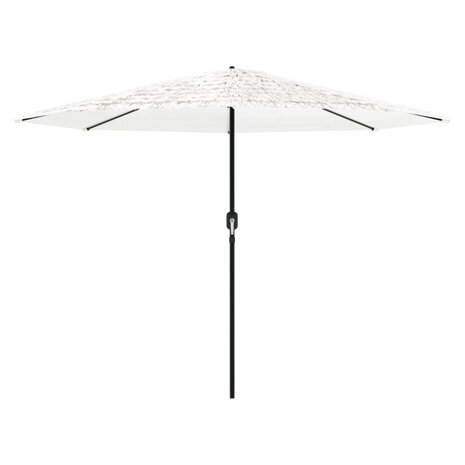 Parasol met stalen paal 324x324x247 cm wit 3