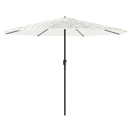 Parasol met stalen paal 388x388x248 cm wit 2