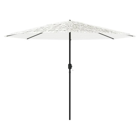 Parasol met stalen paal 388x388x248 cm wit 4