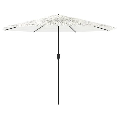 Parasol met stalen paal 388x388x248 cm wit 5