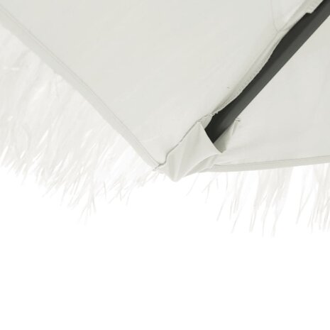 Parasol met stalen paal 388x388x248 cm wit 9