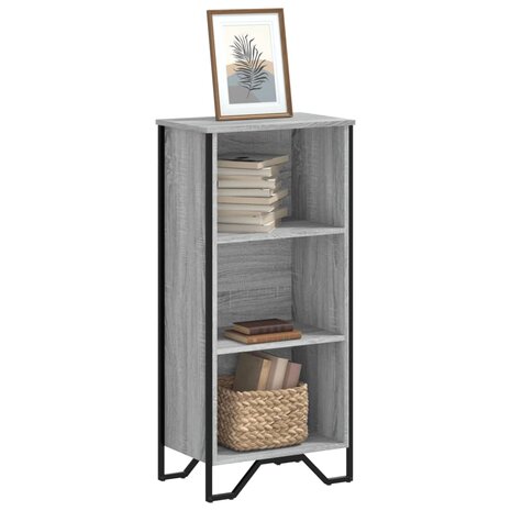 Boekenkast 50x31x106 cm bewerkt hout grijs sonoma eikenkleurig 1