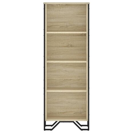 Boekenkast 50x31x137,5 cm bewerkt hout sonoma eikenkleurig 4