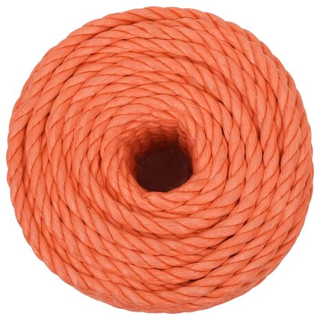 Werktouw 10 mm 50 m polypropeen oranje 3