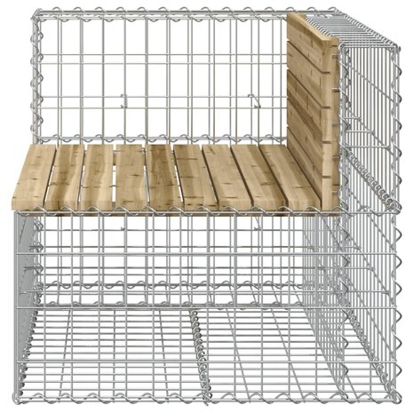 Tuinbank schanskorfontwerp 92x71x65,5 cm geïmpregneerd hout 4