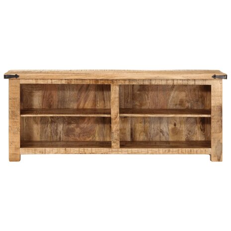 Tv-meubel 110x35x40 cm massief ruw mangohout 4