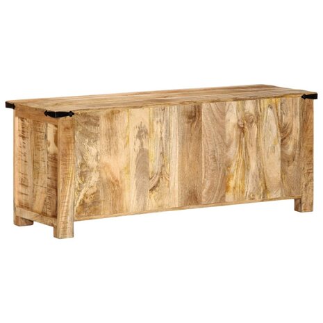 Tv-meubel 110x35x40 cm massief ruw mangohout 6