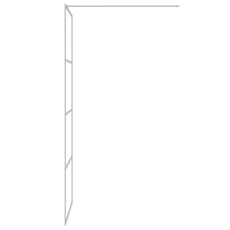 Inloopdouchewand 80x195 cm transparant ESG-glas zilverkleurig 4