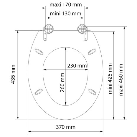 SCHÜTTE Toiletbril SEA STONE MDF 5