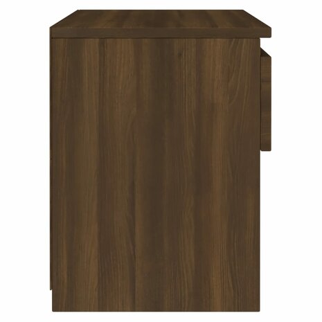 Nachtkastjes 2 st 40x30x39 cm bewerkt hout bruin eikenkleur 6