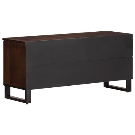 Tv-meubel 100x34x46 cm massief mangohout bruin 5