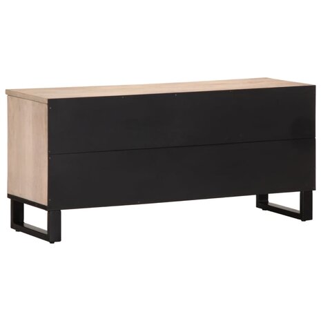 Tv-meubel 100x34x46 cm massief mangohout 5