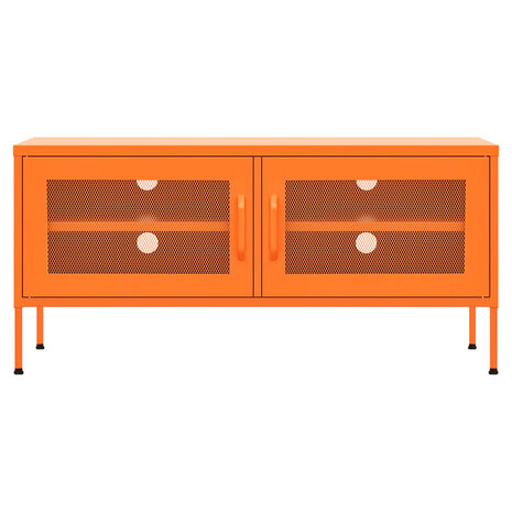 Tv-meubel 105x35x50 cm staal oranje 3