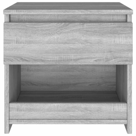 Nachtkastjes 2 st 40x30x39 cm bewerkt hout grijs sonoma eiken 5