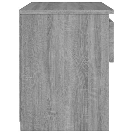 Nachtkastjes 2 st 40x30x39 cm bewerkt hout grijs sonoma eiken 6