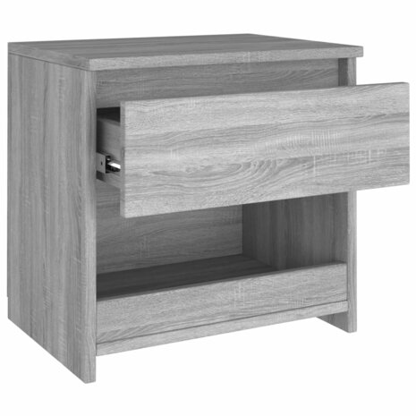 Nachtkastjes 2 st 40x30x39 cm bewerkt hout grijs sonoma eiken 7