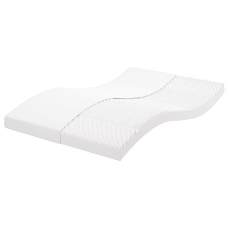 Schuimmatras 7 zones hardheid 20 ILD 120x220 cm wit 1