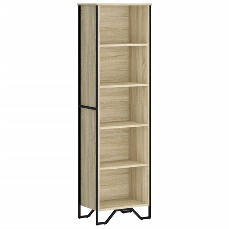 Boekenkast 50x31x169 cm bewerkt hout sonoma eikenkleurig 2