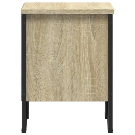 Nachtkastjes 2 st 40x30x40 cm bewerkt hout sonoma eikenkleurig 6