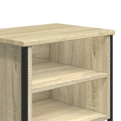 Nachtkastjes 2 st 40x30x40 cm bewerkt hout sonoma eikenkleurig 8