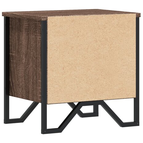 Nachtkastjes 2 st 40x30x40 cm bewerkt hout bruin eikenkleur 8