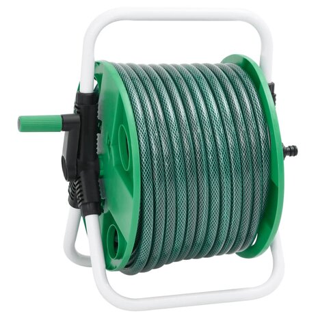 Slanghaspel met slangkoppelset 0,5" 20 m vrijstaand PVC groen 4