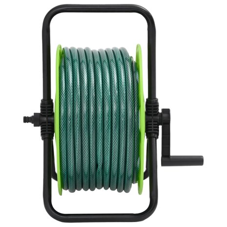 Slanghaspel met slangkoppelset 0,5" 30 m vrijstaand PVC groen 2