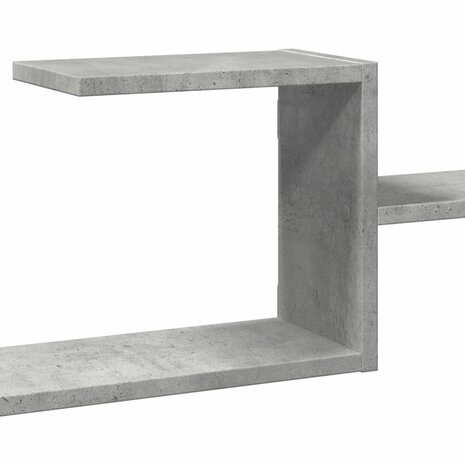 Wandschap 104x15x49 cm bewerkt hout betongrijs 8