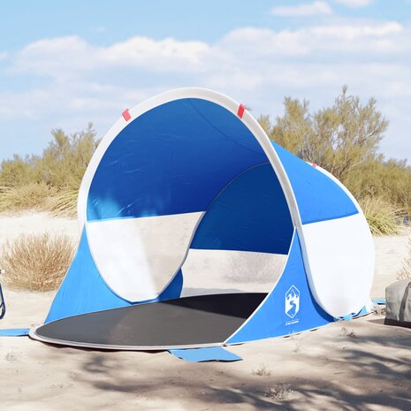 Strandtent pop-up waterdicht azuurblauw 1